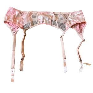 Victoria’s Secret Pink Floral and Mesh Garter Belt